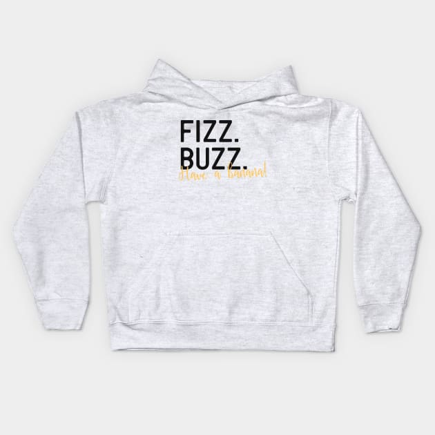 Fizz Buzz Kids Hoodie by detectivestories